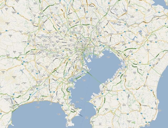 Mapa de carreteras de Tokio